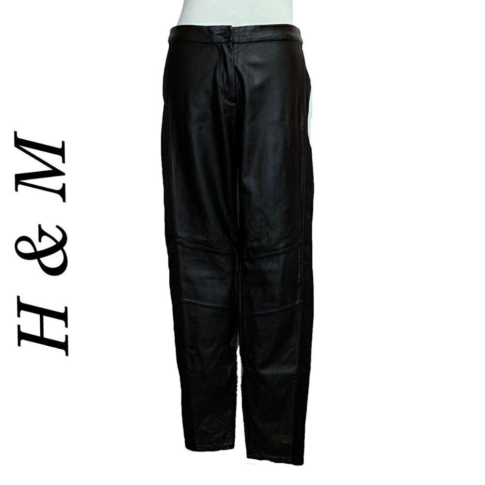 𝅺H & M Faux Leather Pants
